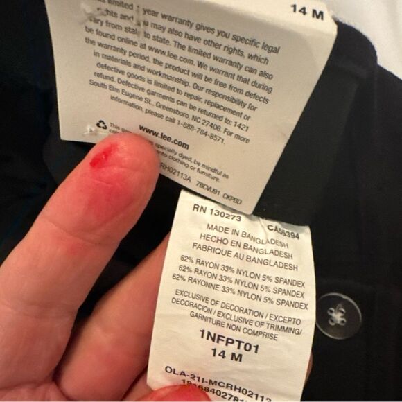 Lee Ultra Soft Black Pants - Picture 11 of 13